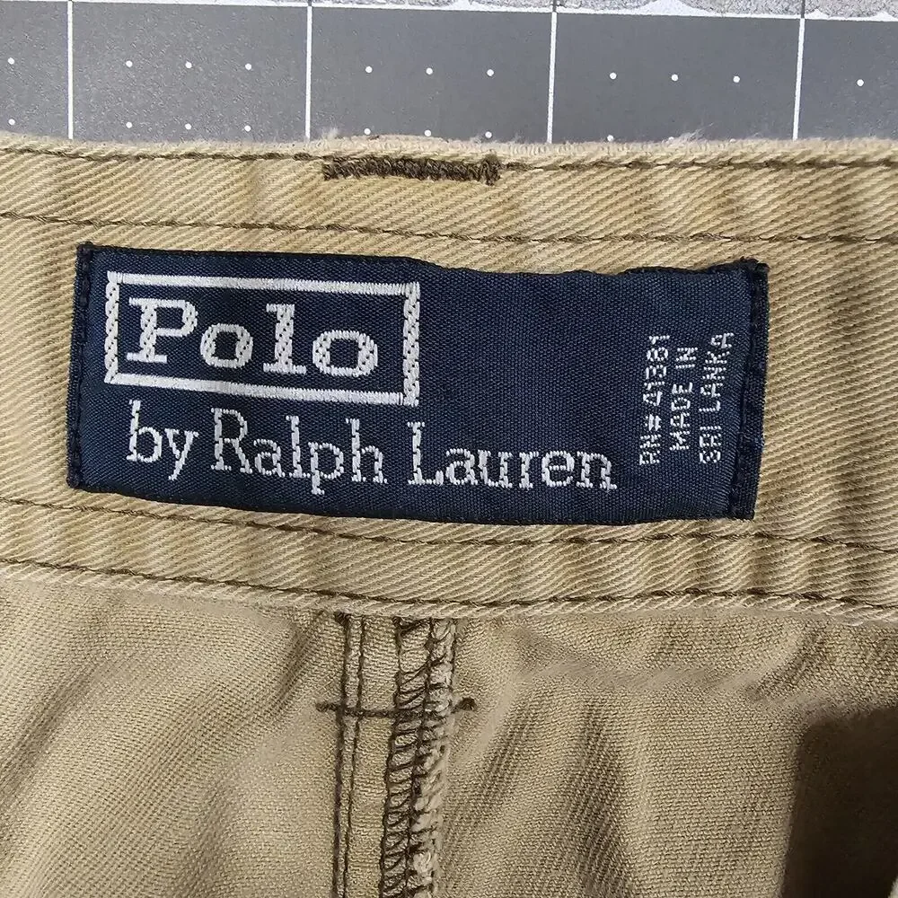 Vintage Polo Ralph Lauren Cargo Shorts Mens 34 Relaxed Skater Y2K Preppy Utility